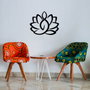 Wallity Lotus - M114 Escultura de Pared de Metal Negra